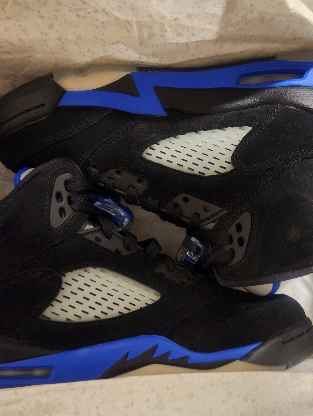 Nike Air Jordan 5 Racer Blue sz 5y - Picture 6 of 7